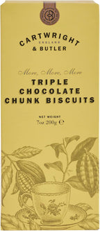 CARTWRIGHT & BUTLER Triple Chocolate Chunk Biscuits, 200 GR