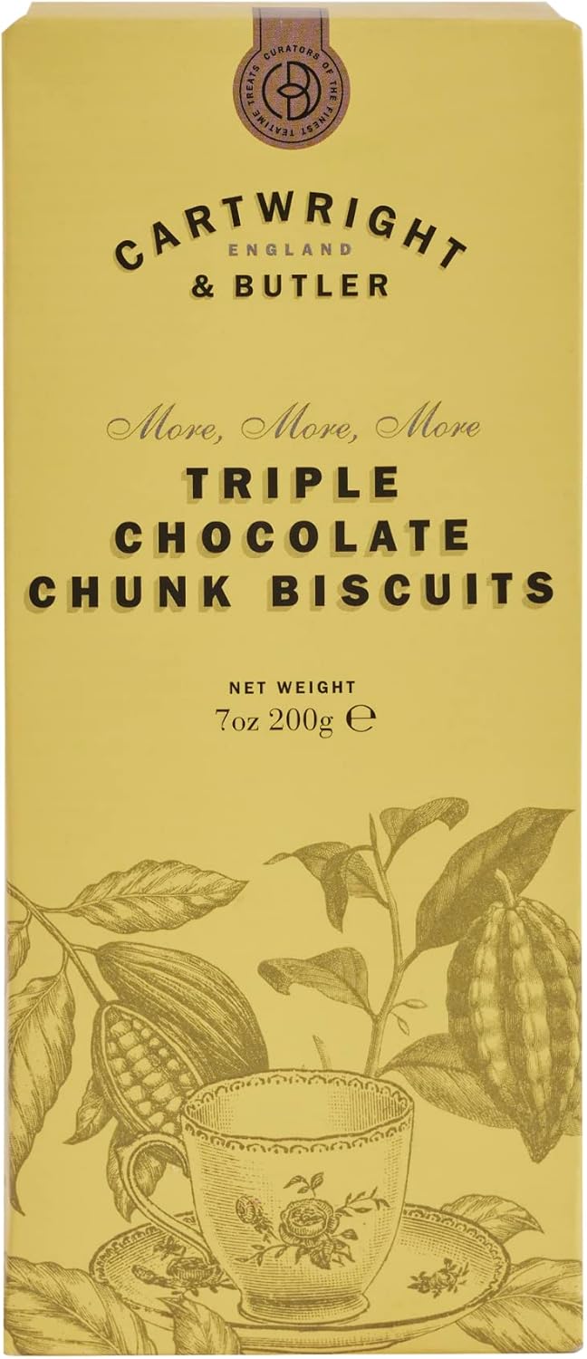 CARTWRIGHT & BUTLER Triple Chocolate Chunk Biscuits, 200 GR
