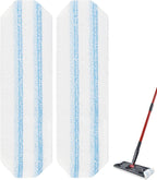 H2prO Mop Replacement Pads Compatible with OCedar H2prO Flat Mop System,Microfiber Mop Heads Replacements for OCedar H2prO Flat Mop,Machine Washable and Reusable for H2prO Refills, 2 Pack
