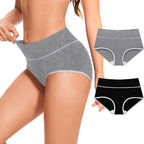 Womens Underwear Packs Cotton High Waisted Briefs Full Coverage Underwear Soft Strech Breathable