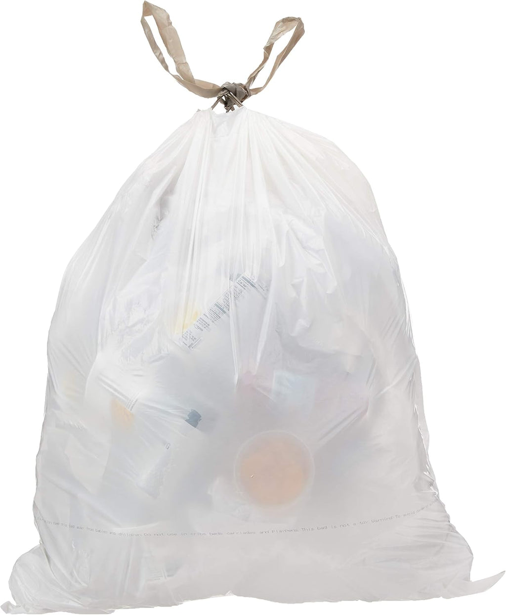 AmazonCommercial 18 Gallon Compactor Bags with Drawstring, 2 Mil, 50 Count