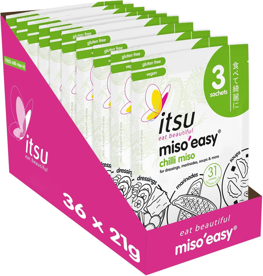 Itsu Miso'Easy Chilli Miso 60g (Pack of 12)