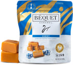 Béquet Caramel - Chewy - Gourmet Caramel Candy - Caramel Candy Individually Wrapped - Made in Montana - Kosher (Star D) and Gluten Free - 24 oz Resealable Pouch