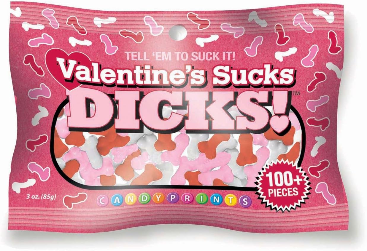 Valentines Sucks Dicks Candy 3oz Bag