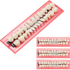Nuanchu 4 Sets Tooth Repair Kit for Filling the Missing Broken Tooth and Gaps Thermal Beads Replacement Kit Denture Fake Teeth, 112 Pieces, 23 A2