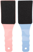Double Sided Foot Files with Curved Ergonomic Handles Plastic Foot Scrubbers for Callus Removal Dead Skin Exfoliation Care Tools Set