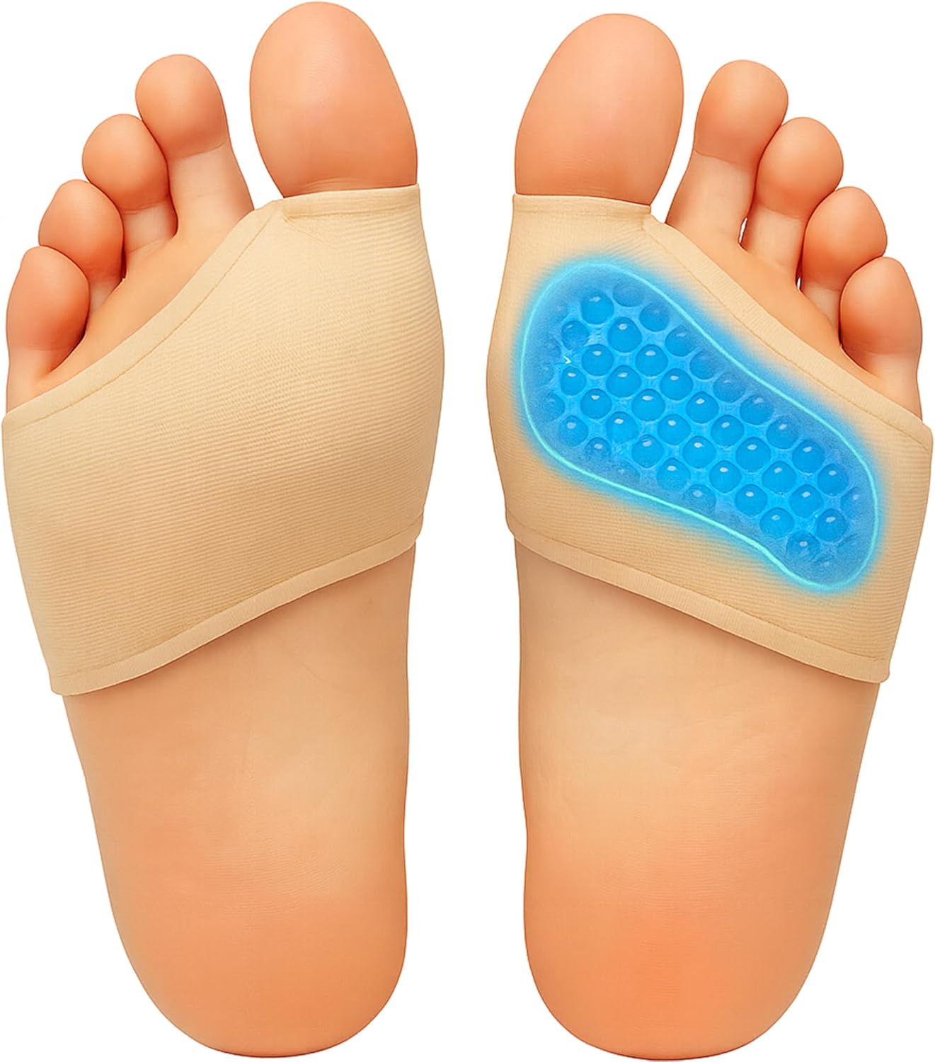 Metatarsal Pads for Men & Women (2 Sleeves) Gel Cushions for Ball of Foot Pain Relief, Morton’s Neuroma, Metatarsalgia, Sesamoiditis, Reusable & Washable (Mens 6-8.5 | Womens 7.5-9.5)