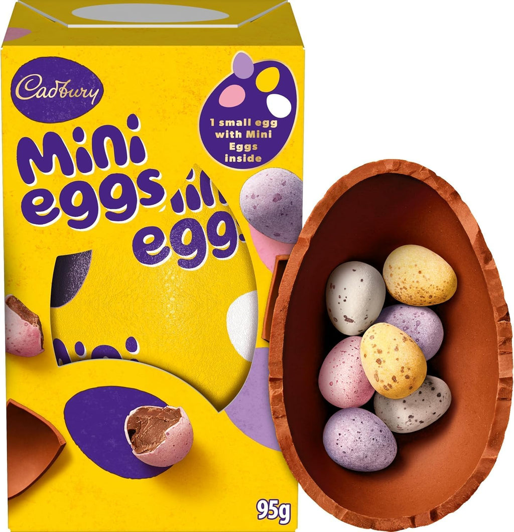 Cadbury Dairy Milk Mini Egg Easter Egg, Includes 1 Small Chocolate Shell with Mini Eggs Inside, Gift for Easter, 95 g (Pack of 1)
