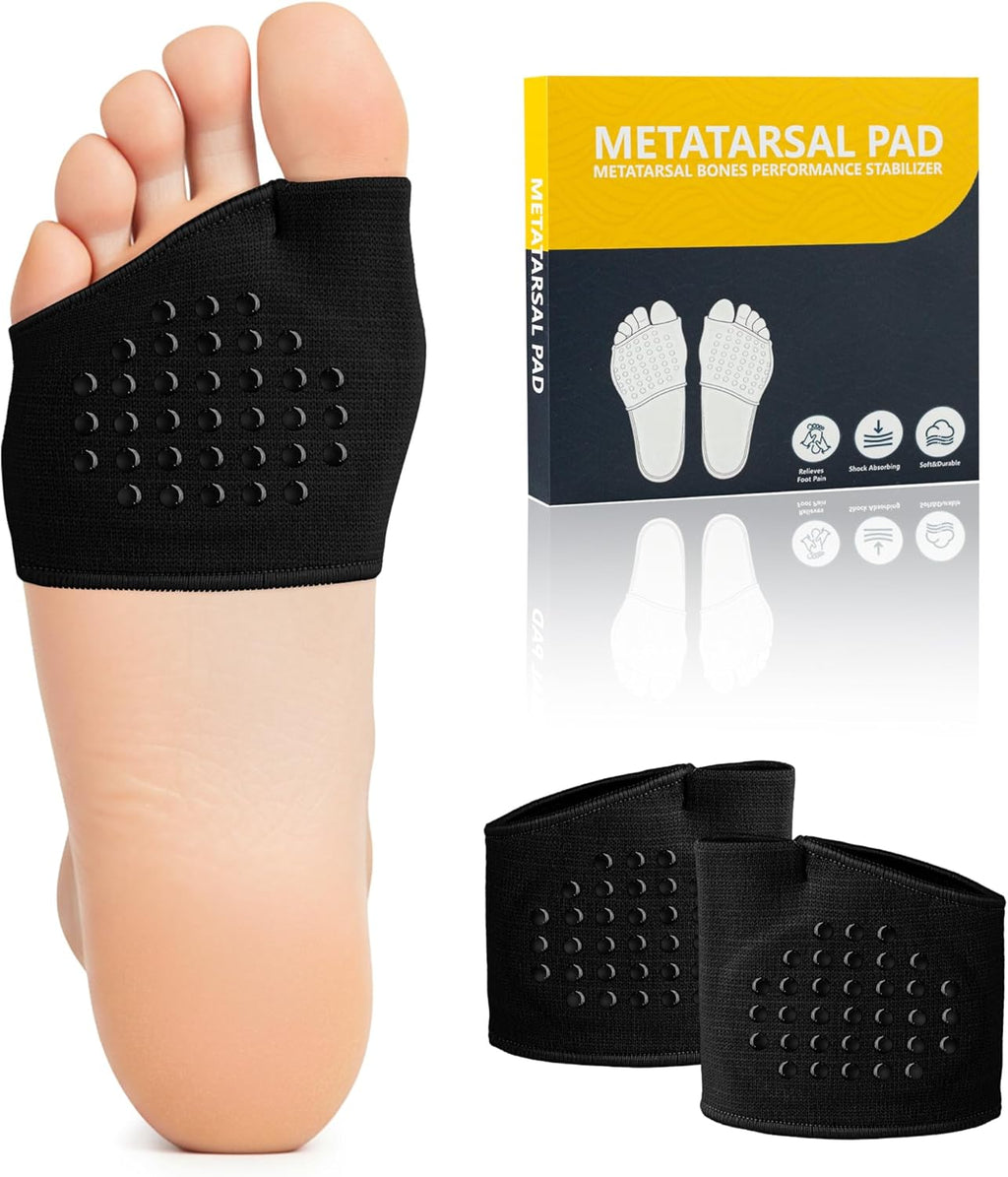 2 PCS Metatarsal Pads for Women and Men - Ball of Foot Pain Relief Cushion with Gel Pad,Foot Pads for Morton's Neuroma & Metatarsalgia Support
