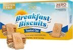 ChocZero Toasted Oat Breakfast Biscuits – No Added Sugar, Keto & Gluten Free High Fiber Snack Cookies, 30 Per Box (9 oz)