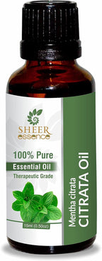 Citrata Oil (Mentha Citrata) Essential Oil 100% Pure Natural Undiluted Uncut Therapeutic Grade Oil 8.45 Fl.OZ