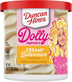Duncan Hines Dolly Parton's Favorite Creamy Buttercream Flavored Cake Frosting, Easter Baking, 16 oz.