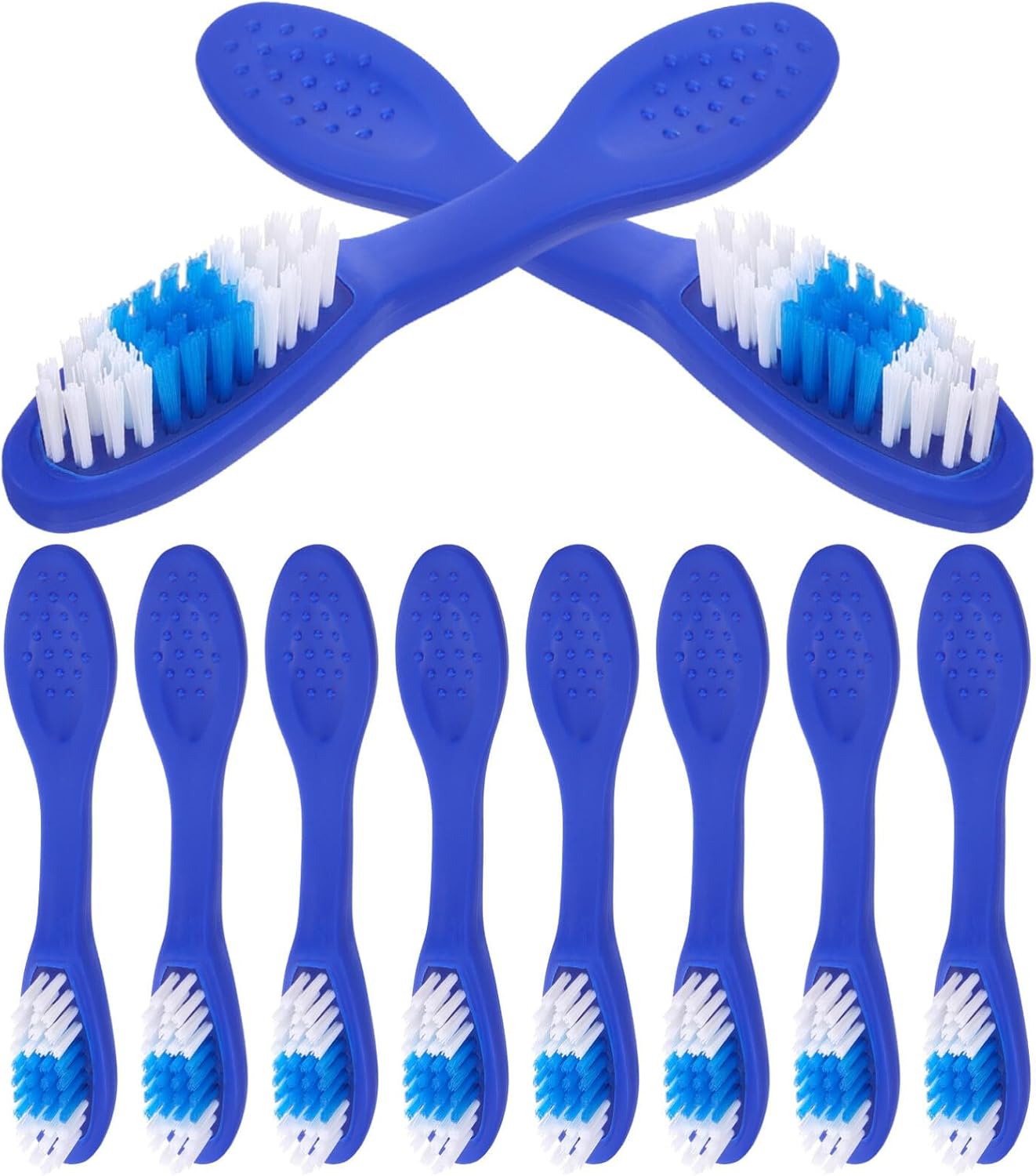 Beaupretty Manual Toothbrush 10pcs Prison Toothbrush Thumbprint Security Tiny Oral Cleaning Brush Short Handled for Teeth Cleaning