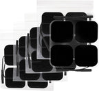 AUVON TENS Unit Pads Electrode Patches with Upgraded Self-Stick Performance and Non-Irritating Design for Electrotherapy (Black)