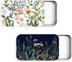 2Pack Travel Floss Picks Case, Refillable Portable Floss Pick Holder and Dispenser, Small Tin Box Containers.