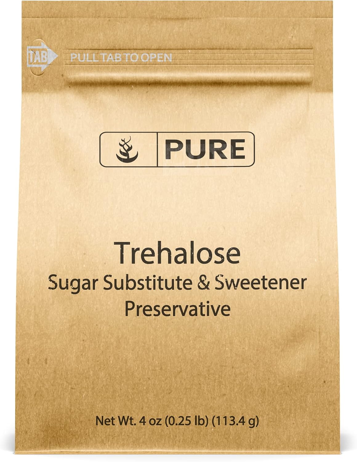 Pure Original Ingredients Trehalose (4 oz) Sugar Substitute, Natural Sweetener, Drinks & Baking