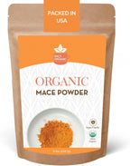 SPICY ORGANIC Ground Mace 5 lbs. - Exquisite Mace Spice Powder for Cooking, Baking, Sauces, Soups, Beverages and Savory Dishes– Certified USDA Organic, Non-GMO and Kosher. Comes in a Resealable Pouch