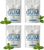 Enamio Mint Remineralizing Gum with Nano Hydroxyapatite for Enamel Support & Sensitive Teeth - Xylitol Gum, Plastic Free, Sugar Free, Natural Oral Care - No Aspartame- Made in USA - 4 Pack