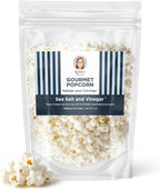 Renée’s Sea Salt and Vinegar™ Gourmet Popcorn -tangy slightly sour vinegar and pure sea salt, creates a classic combo elevated on fresh popped corn, snack or gift – resealable, 4oz bag.