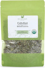 Biokoma Organic Coltsfoot Leaves 50g 1.76oz USDA Organic Tussilago farfara Dried Herb Cut & Sifted Respiratory Support Soothing Herbal Tea Resealable Bag No Additives No Preservatives No GMO Kosher