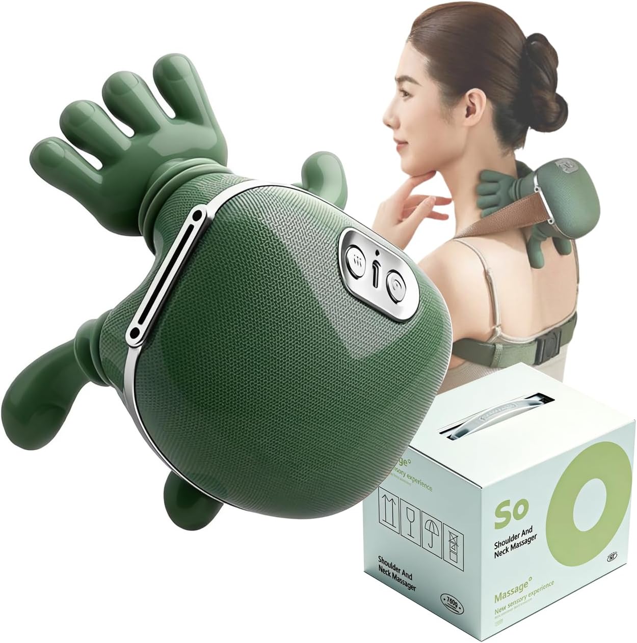 Neck Massager with Heat for Pain Relief deep Tissue,Shoulder & Back Massager,masajeador de espalda y Cuello shiatsu Neck and Back Massager 2026 (Upgraded Version)