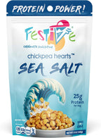 Festive Chickpeas - Garbanzo Hearts - Non-GMO Vegan Soy-Free - Sea Salt - 5oz (140g) - 4 Pack