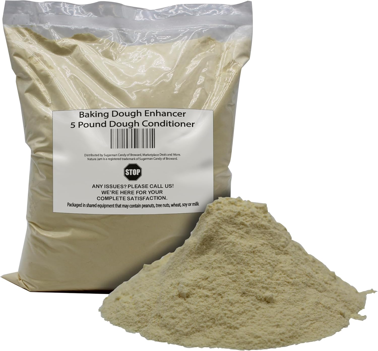 Baking Dough Enhancer-5 Pound Dough Conditioner- Bread Improver Donut Enhancer