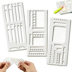 3Pcs Planner Stencils Templates – Reusable Planner Stencil for Dot Grid Journals, Bullet Journal Stencils, Calendar & Journal Planning Accessories for Women