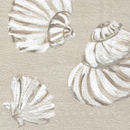 IHR Ideal Home Range Cocktail Napkins Disposable 3-Ply Paper Party Napkin Pack, 5" x 5", Beach Treasures Shells, 20-Count