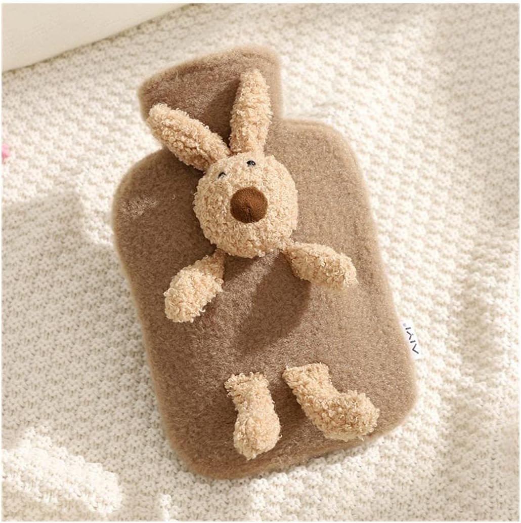 Portable Winter Hot Water Bottle, PVC Material Water Injection Hot Water Bag, Recyclable Hand Warmer, Cute Plush Hot Pack