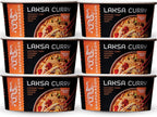 Snapdragon Laksa Curry Instant Noodle Bowls | Coconut Curry Flavor with Rice Noodles | Gluten-Free | No MSG Added | 2.1 oz (6 Pack)
