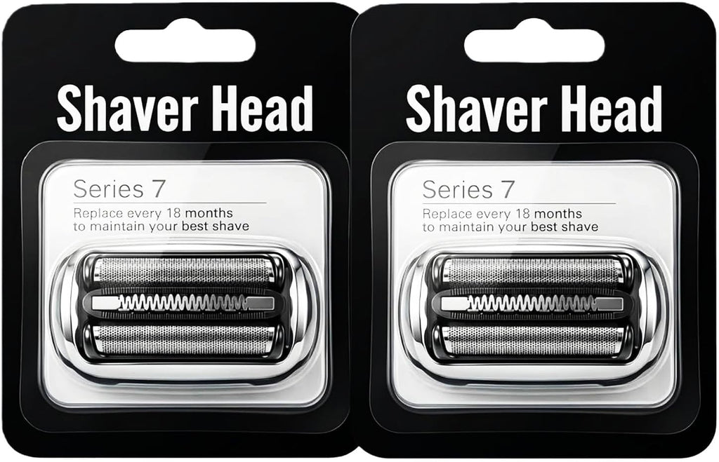 73S Series 7 Replacement Shaver Head for Braun S7 360 Flex Compatible, Replacement Blades for Braun Series 7 7020s 7025s 7027cc 7071cc 7075cc 7085cc (2PCS)