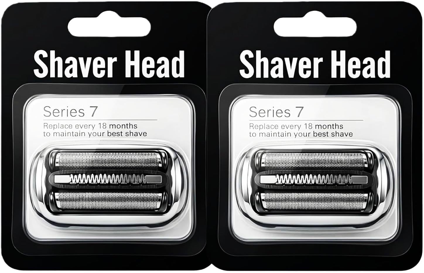 73S Series 7 Replacement Shaver Head for Braun S7 360 Flex Compatible, Replacement Blades for Braun Series 7 7020s 7025s 7027cc 7071cc 7075cc 7085cc (2PCS)