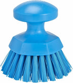 Vikan 38853 Brush,Scrub,Round,Stiff,5",PP/PBT,Blue