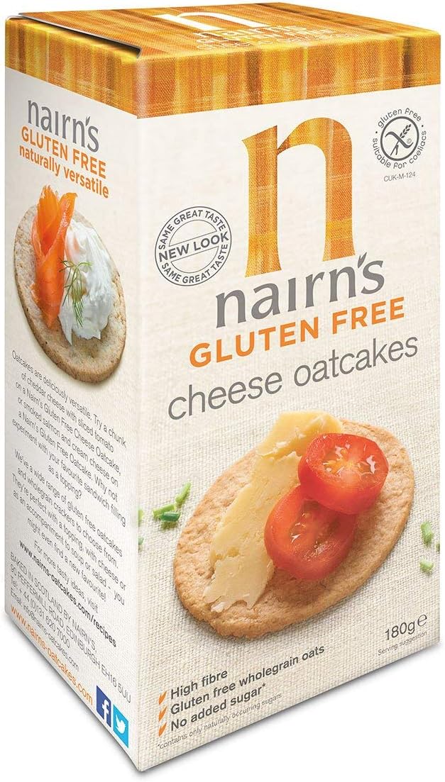 Nairns Gluten Free Cheese Oatcakes 180g