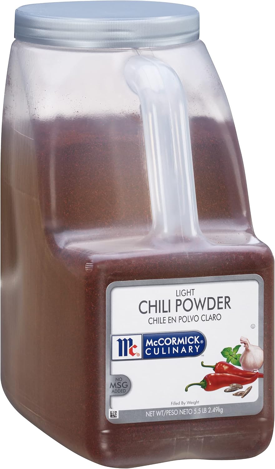 McCormick Culinary Light Chili Powder, 5.5 lb - One 5.5 Pound Container of Bulk Chili Powder for Cooking, Perfect in Tex-Mex and Mexican Cuisines