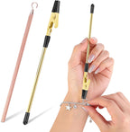 2 Pcs Bracelet Helper Tool, Portable Bracelet Assistance Tool Easy to Put on Yourself, Jewelry Clasp Helper for Bracelet, Necklace, Zippers & Crafts – Long Nails & Jewelry Wearing Aid