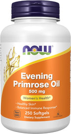 NOW Foods Supplements, Evening Primrose Oil 500 mg with Naturally Occurring GLA (Gamma-Linolenic Acid), 250 Softgels