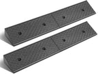 DNA Motoring 2pcs 3" Rise Rubber Curb Ramp Heavy Duty Loading Driveway Ramp Threshold Ramp 38.6" L x 6.7" W x 3" H for Loading Dock, Warehouse, Motorcycles, Cars, TOOLS-00644