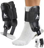 Active Ankle T2 Ankle Brace, Medium, Black, Rigid Support for Men 7-10 & Women 8-11 Shoe Size, Adjustable Brace for Sprained Ankle, Volleyball & Cheerleading, Lightweight EVA Padding, Fits Left or Right Foot