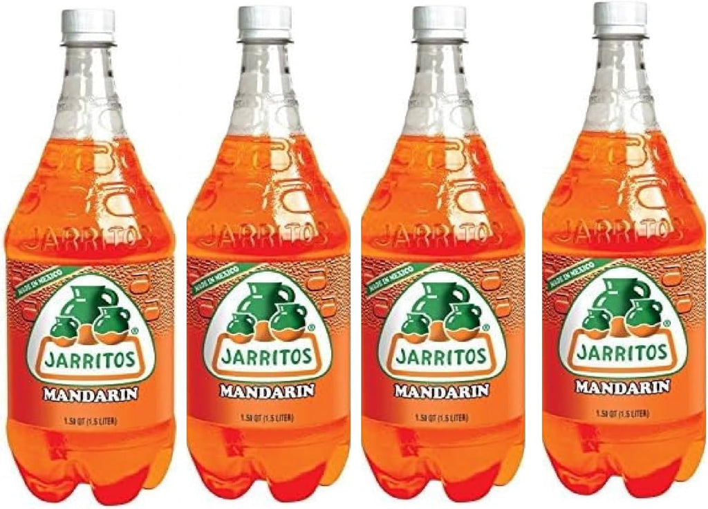 Generic Jarritos Mandarin Drink plastic Bottle 1.5 L (Pack of 4)