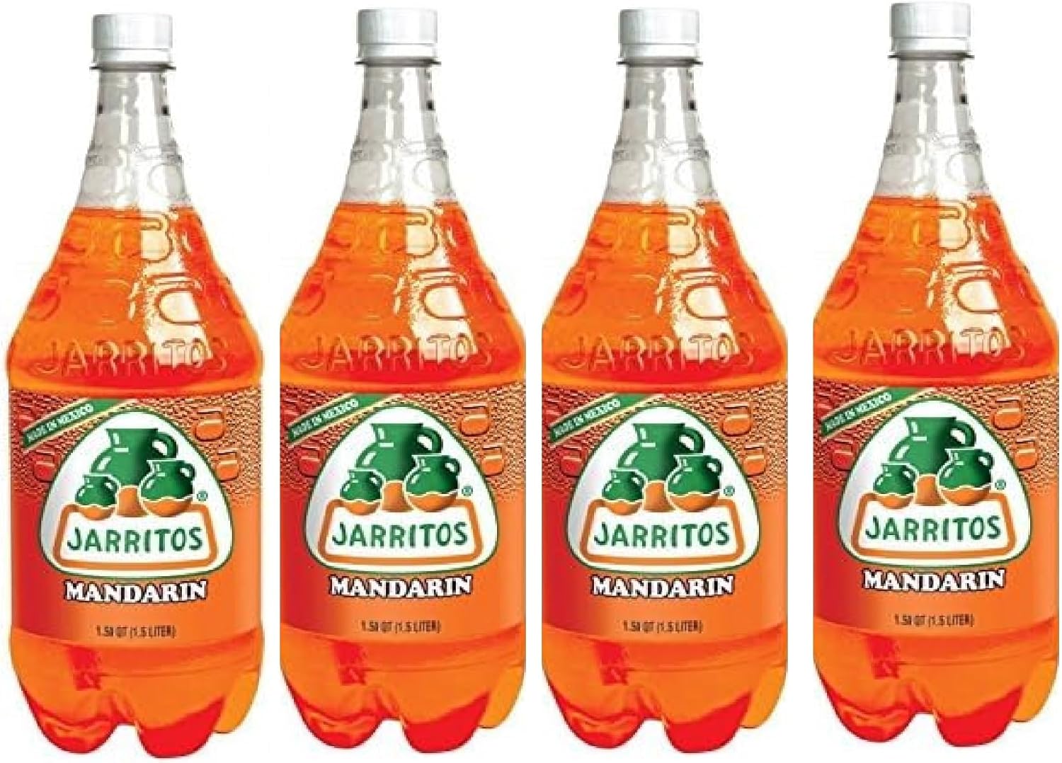 Generic Jarritos Mandarin Drink plastic Bottle 1.5 L (Pack of 4)