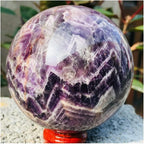 Health & Household Natural Dreamy Amethyst Sphere Quartz Crystal Ball Healing (Color : Plum, Size : 8cm)