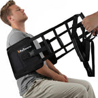 Transfer Sling with 10 Non-Slip Padded Handles – Gait Belt with Safety Waist Strap for Elderly & Disabled, Lift Assist for Bed, Wheelchair & Floor Transfers, Supports 330 lbs