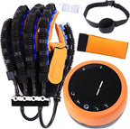 Rehabilitation Robot Gloves, Upgraded Heated Massage Finger Trainer, Rechargeable Hand Stroke Recovery Equipment for Long Term Relief Finger Cramps