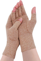 Arthritis Gloves - Compression Fingerless Joint Pain Relief Hand Mitten Warmth Carpal Tunnel Glove for Women Men