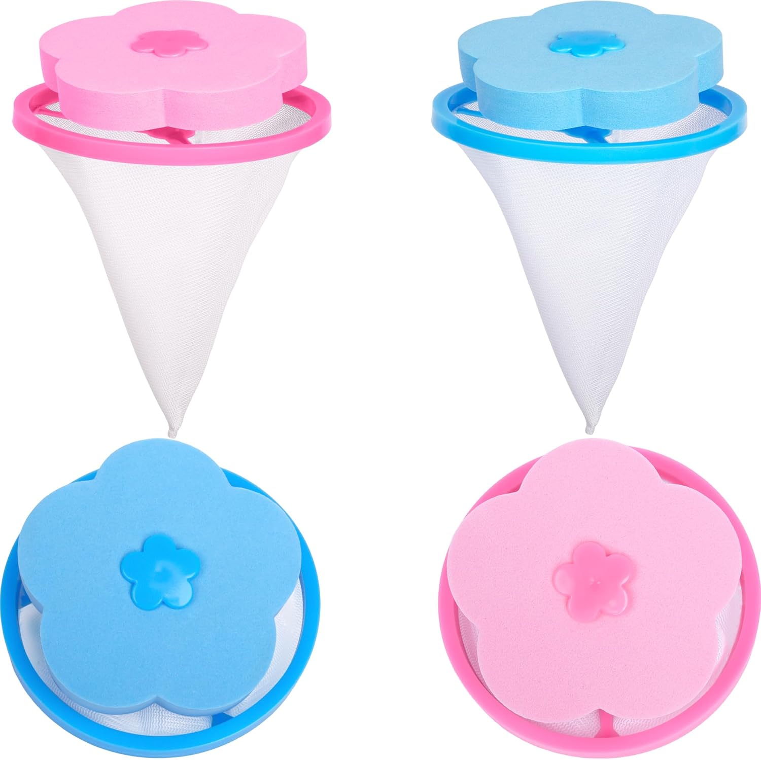 Pet Hair Remover for Laundry,Lint Catcher for Laundry,Washing Machine Floating Lint Mesh Bag,Reusable Household Hair Filter Washer Lint Trap Net Pouch