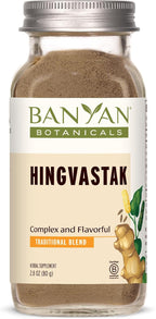 Banyan Botanicals Hingvastak Powder – Hingvastak with Gluten Free Asafoetida & Herbs for Digestion – Supports a Healthy Digestive Tract* – Spice Jar – Non-GMO, Sustainably Sourced, Gluten Free