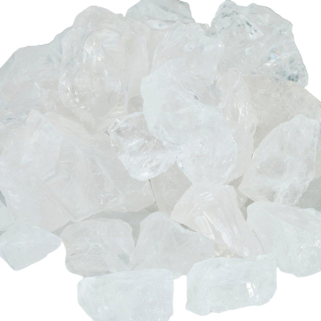 SUNYIK Natural Raw Stones Rough Rock Crystals for Tumbling,Cabbing,Rock Quartz,1pound(about 460 gram)