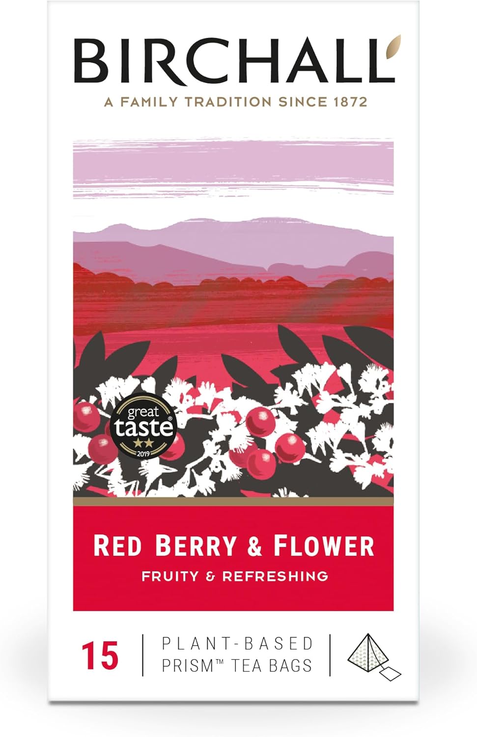 Birchall - Red Berry & Flower Prism Tea Bags Breakfast Blend 15 count